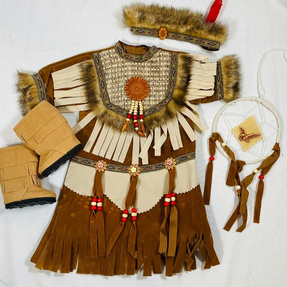 Native American Indian Dress w/ Dreamcatcher Outfit Set for 18