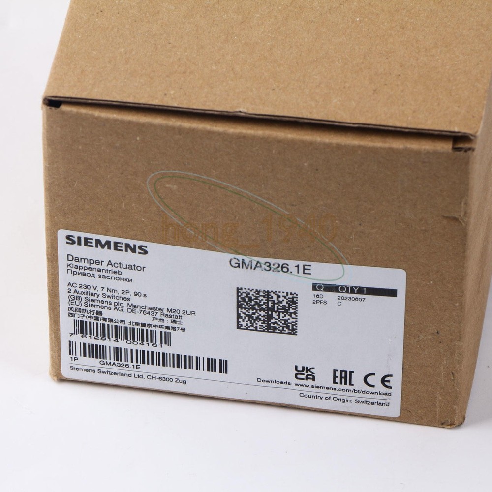 NEW 1PC GMA326.1E SIEMENS Damper Actuator GMA326.1E AC230V 7Nm 2P 90s