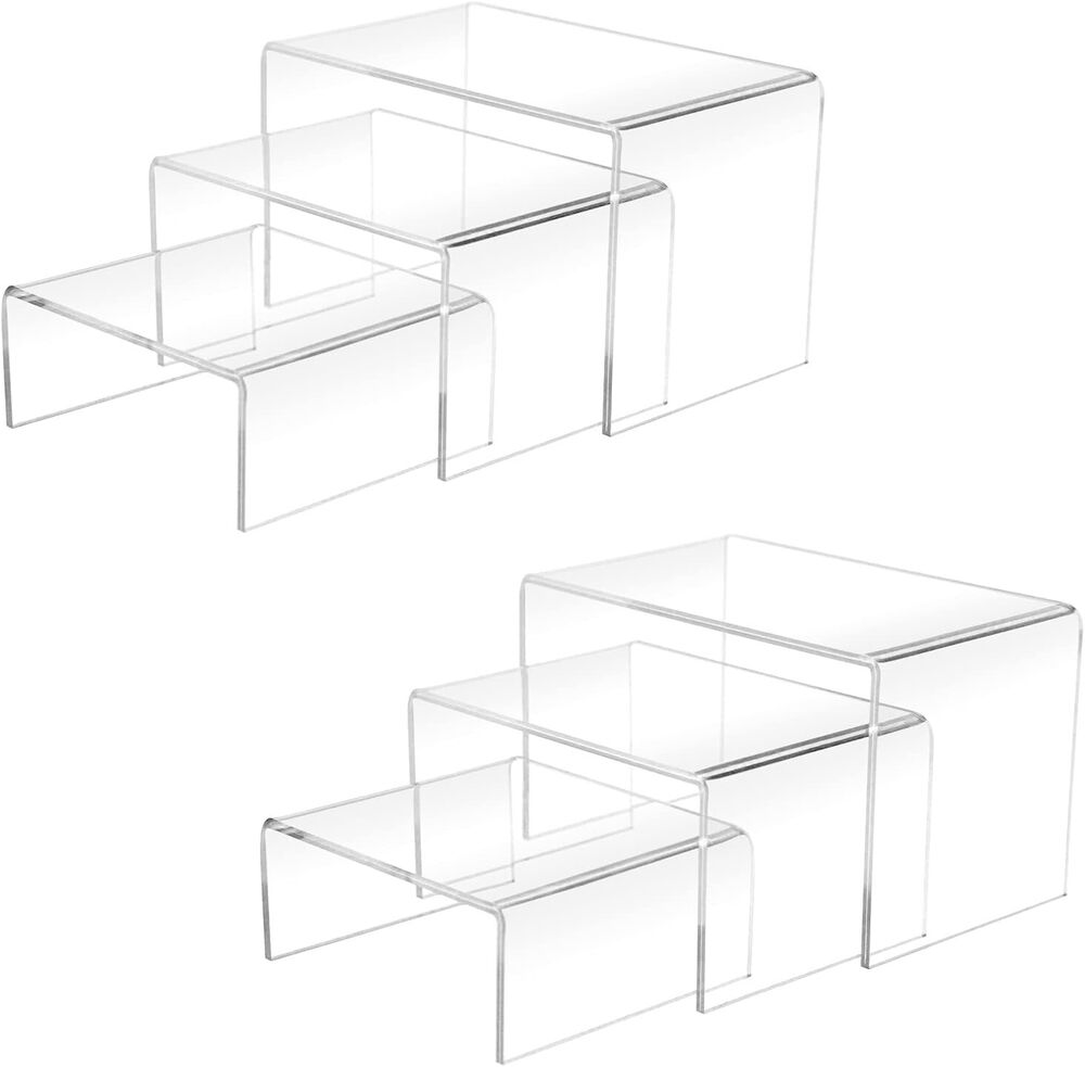 2 Sets Acrylic Display Risers (3
