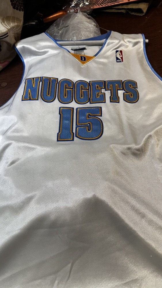 Authentic Carmelo Anthony Denver Nuggets Jersey Size-52 Reebok RARE