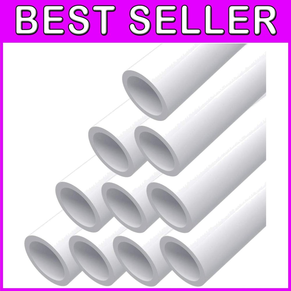 White PVC Pipe 1 Inch - Furniture Grade Sch. 40 [10 Pack]