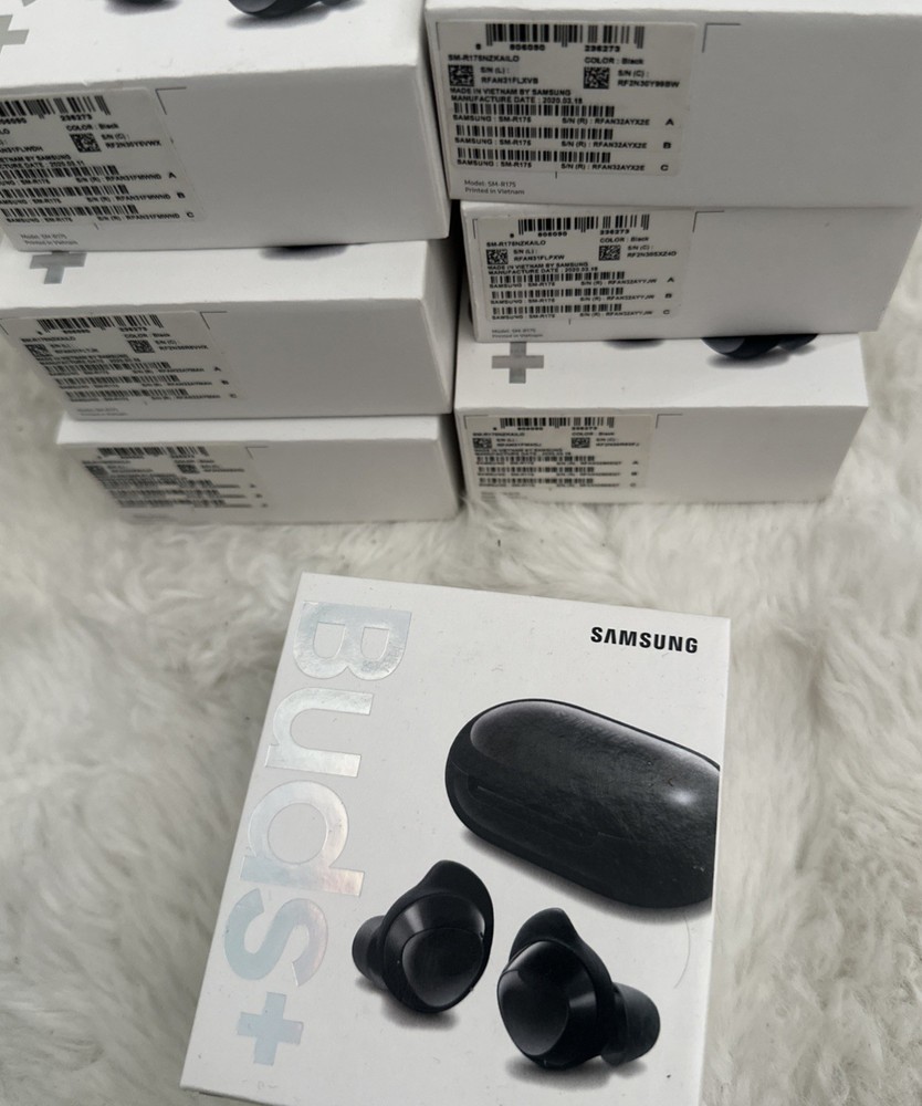 1 Samsung Galaxy Buds+ Plus SM-R175 BLACK Wireless Earbud Headphones