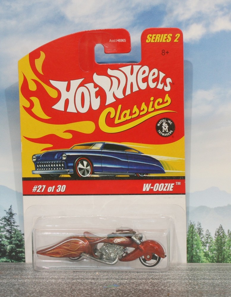 HOT WHEELS CLASSICS - #27 W-OOZIE - CHOPPER MOTORCYCLE - BRONZE  MOC🔥 COMBINE