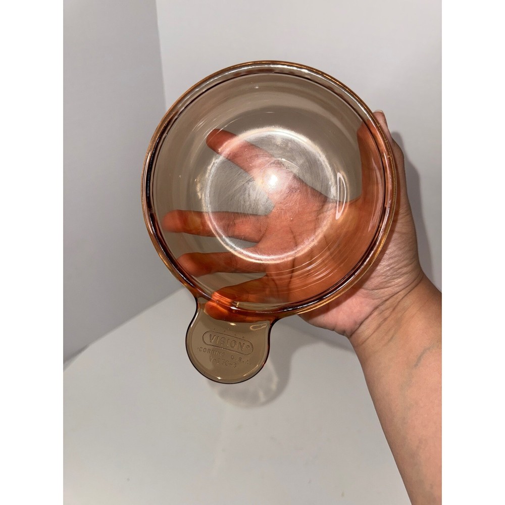 Corning Ware Vision Grab It Bowl V-150-B Amber Casserole Dish Without Lid