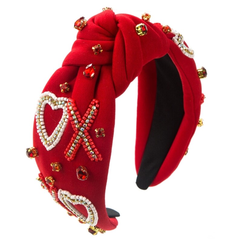 Sparkling Rhinestone Hairband – Stylish Wide Top Twist Headband for Women