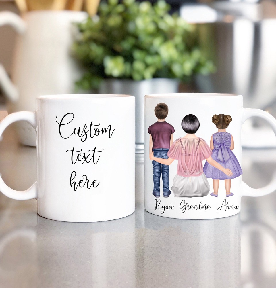 Custom Grandma Mug Nana Mug Mimi Mug Grandma With Grandkids Gigi Mug Grandma