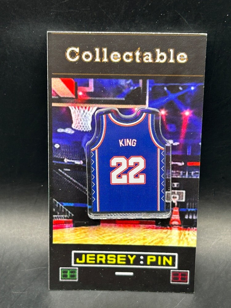New Jersey Nets Bernard King  jersey lapel pin-Classic RETRO Collectable