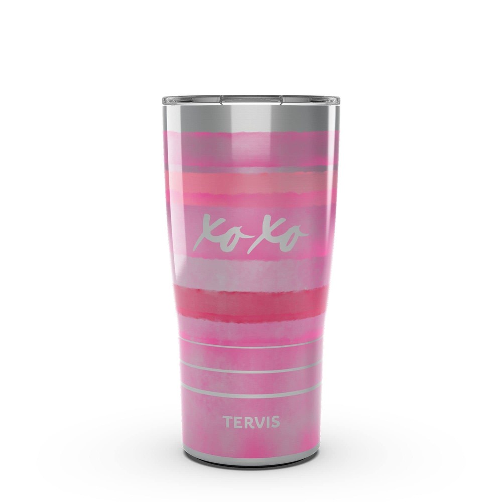 Traveler Valentine's Day XOXO Blush Triple Walled Insulated Tumbler Travel Cu...