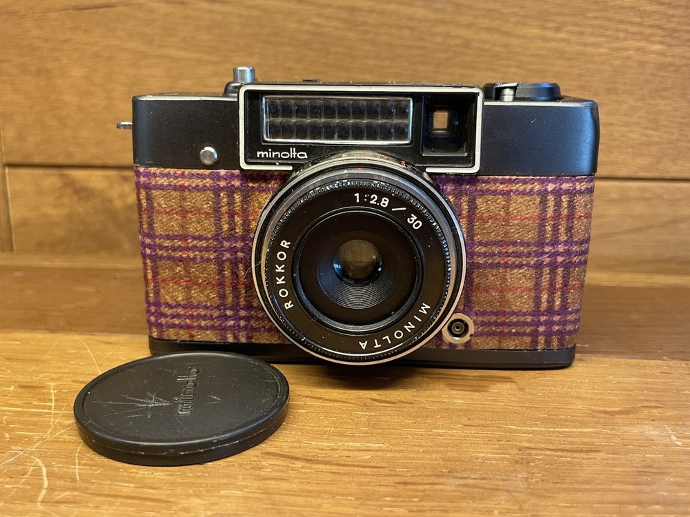 *Exc+5* Minolta Repo Matte Black Half Frame Film Camera Rokkor 30mm F/2.8 /Japan