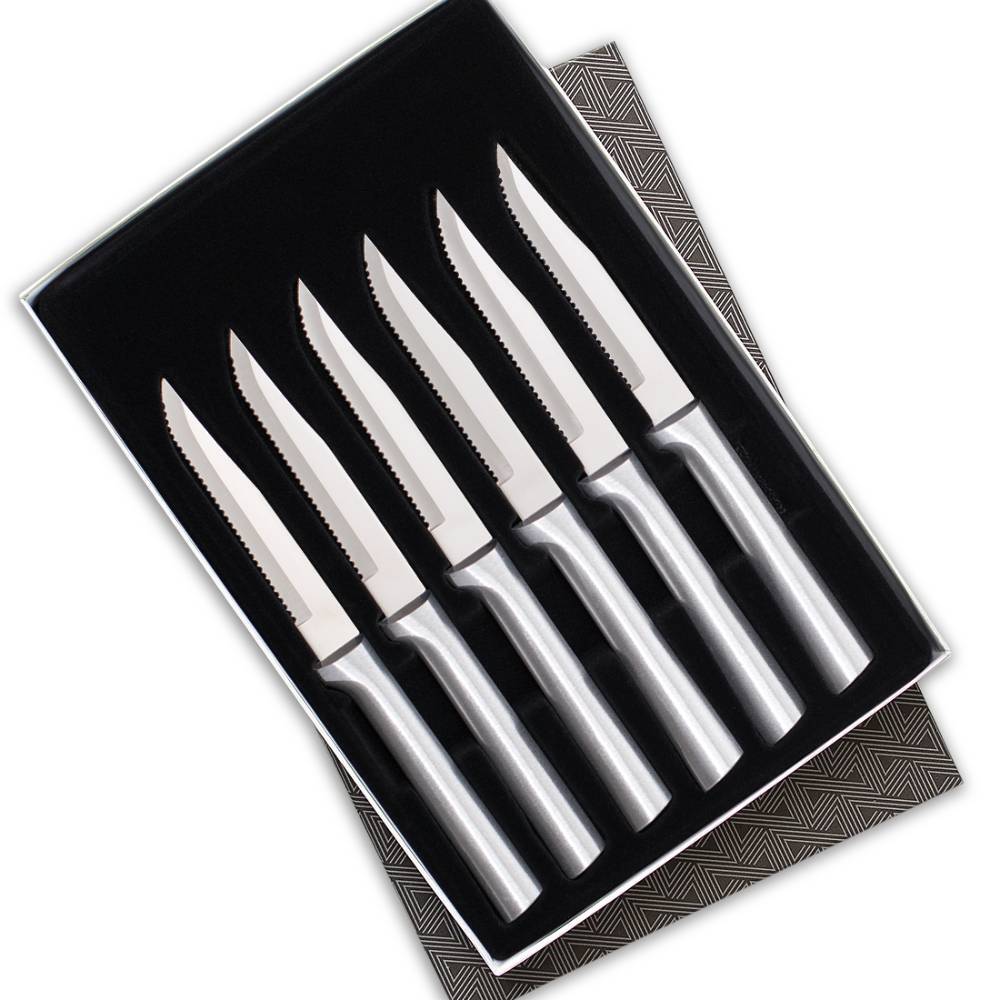 Rada 6-Piece Serrated Steak Knife Set Boxed Cutlery Gift