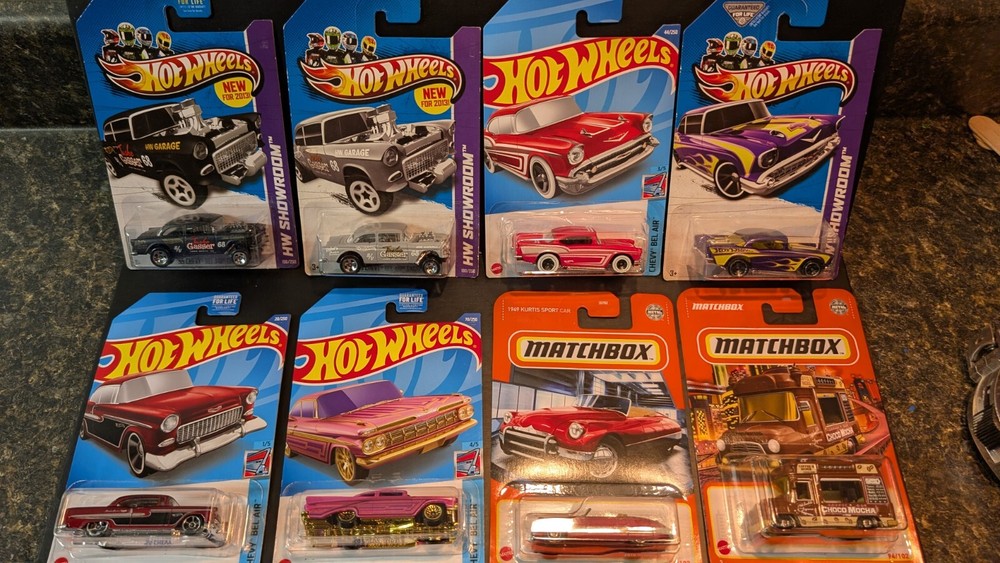 1950s Chevrolet 1955 1957 Chevy Lot Of 8 Kurtis Ice Cream Truck 1959 Impala 1/64