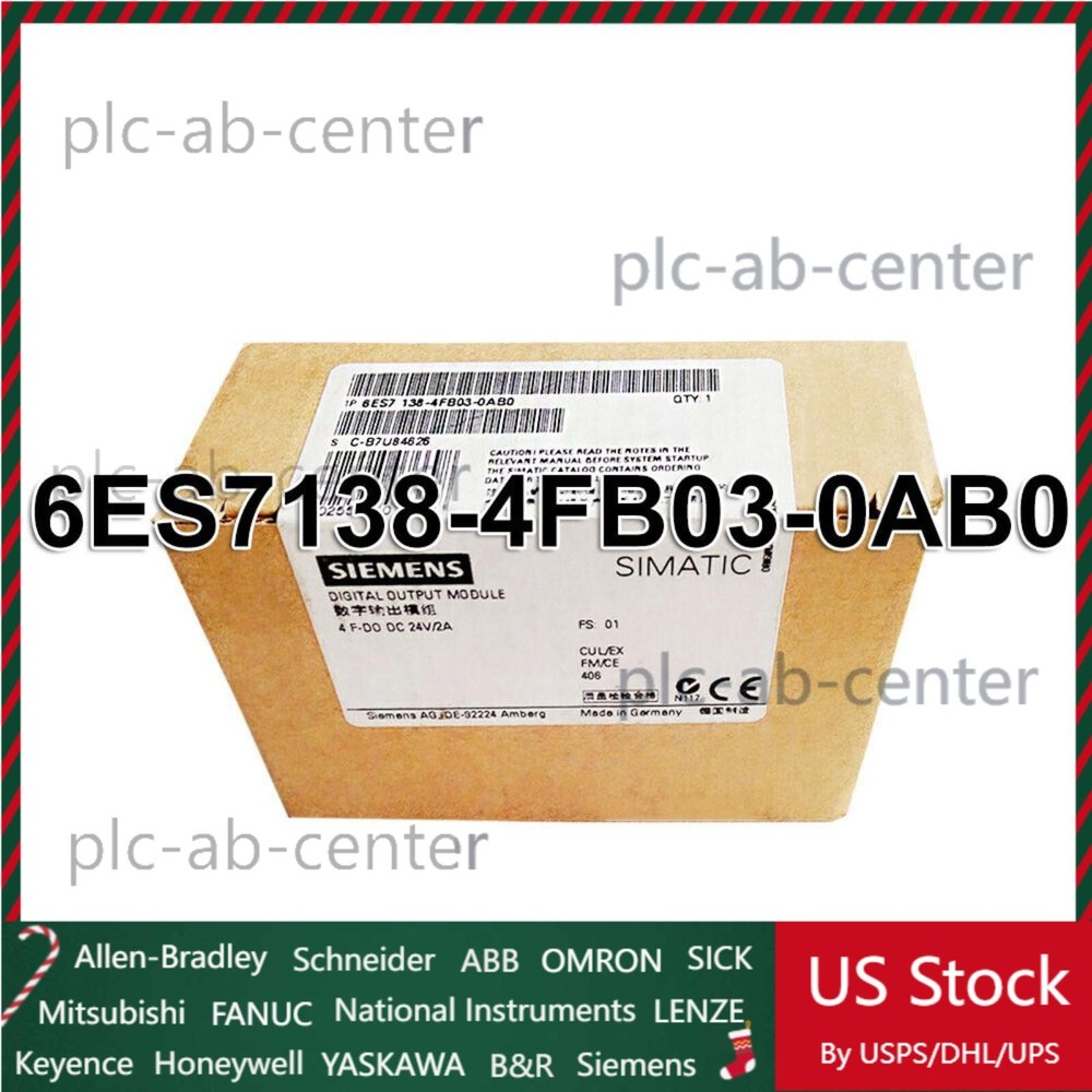 New Siemens 6ES7138-4FB03-0AB0 Electronics module f. ET200S 6ES7 138-4FB03-0AB0