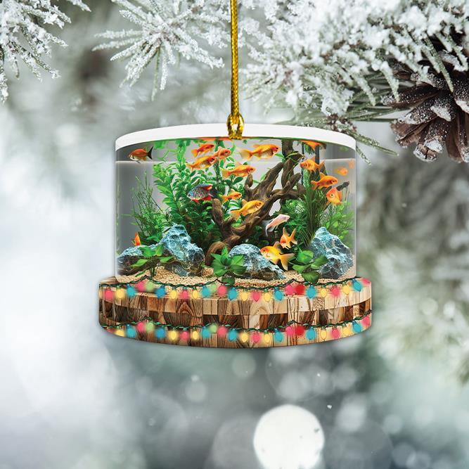 Aquarium Fish Tank Christmas Ornament  Underwater Aquarium Christmas Ornament