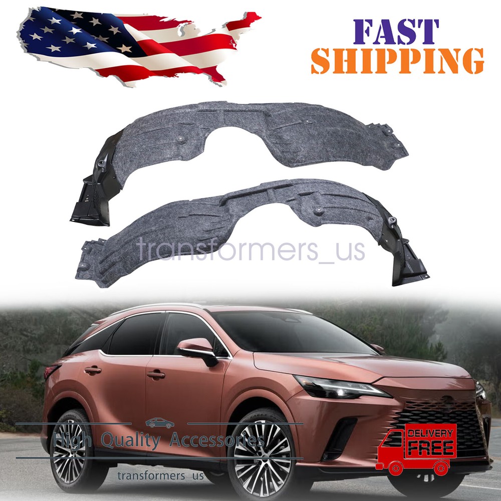 For Lexus RX350 RX450h 2016-2022 Fender Liner Left & Passenger Side Front Pair