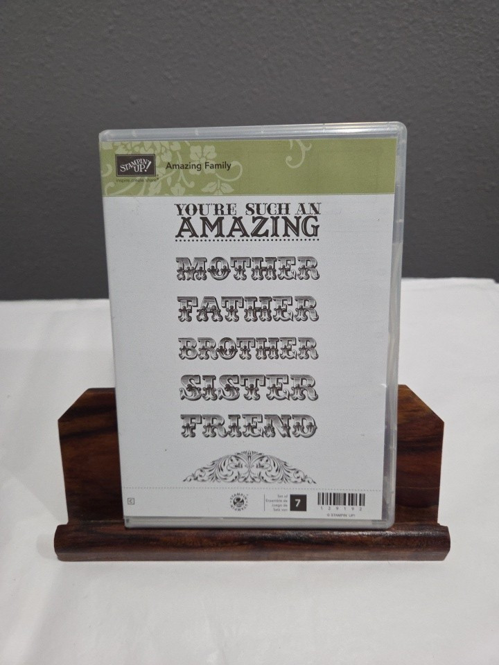 Stampin Up AMAZING FAMILY Stamp Set Amazing Mother Amazing Friend Father Sister