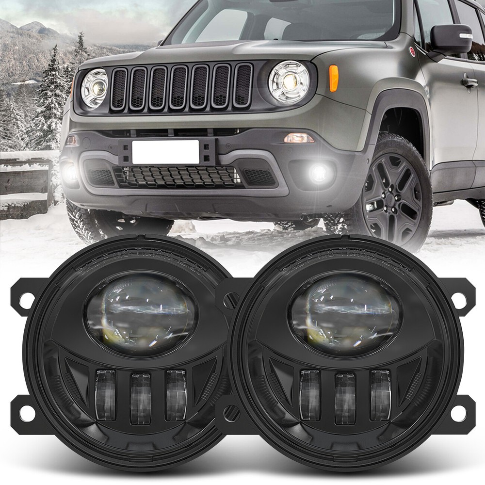 Par de luces antiniebla LED de repuesto para Jeep Renegade 2015 2016 2017 2018
