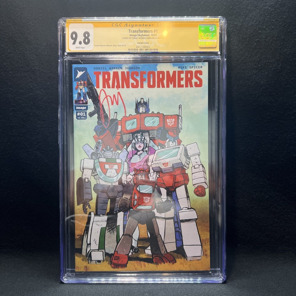 Transformers #1 CGC 9.8 SS Variant Daniel Warren Johnson Image Skybound 2023
