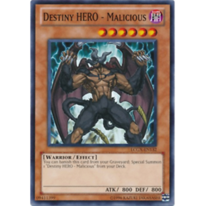Destiny HERO Malicious LCGX-EN132 Common Unlimited LP Yugioh Card