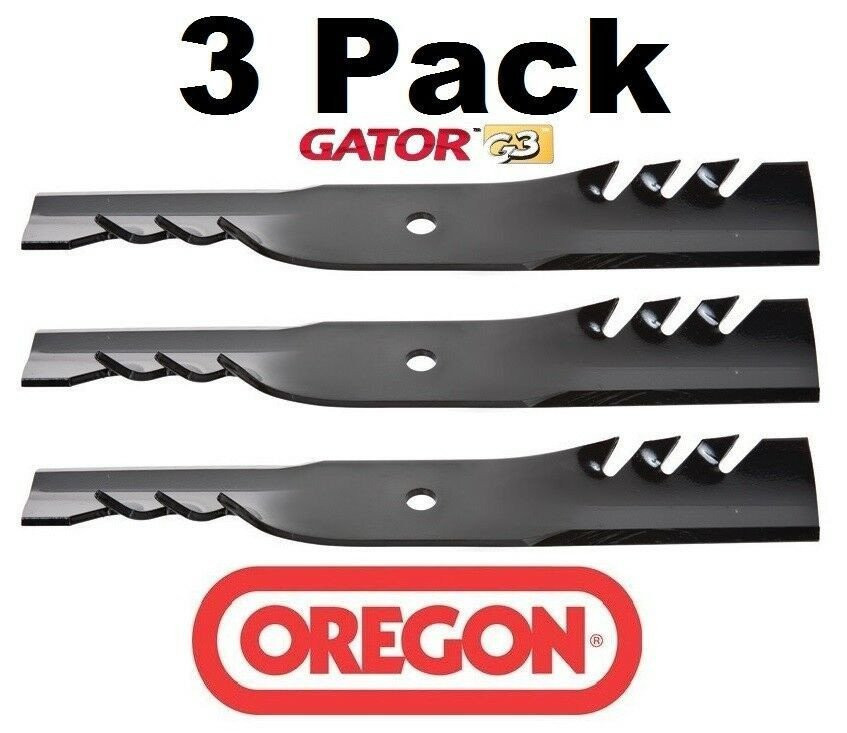 3 Pack Oregon 96-308 Gator G3 Mower Blades Compatible with Dixon 11645 539100340  