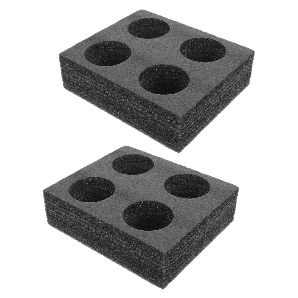 2 Pcs Cup Holder Tray Takeout 4 Hole Coffee Shop Supplies Man