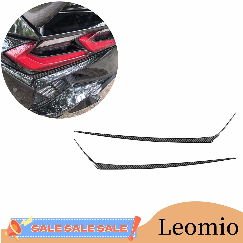 Carbon Fiber For Corvette C8 2020-24 Vinyl Rear Tail Light Below Lamp Strip Trim
