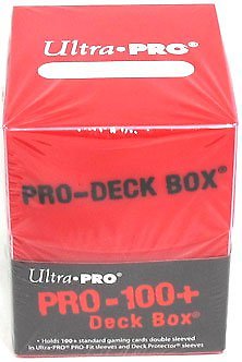 Pro 100+ Deck Box - Red Ultra Pro GAMING SUPPLY BRAND NEW ABUGames