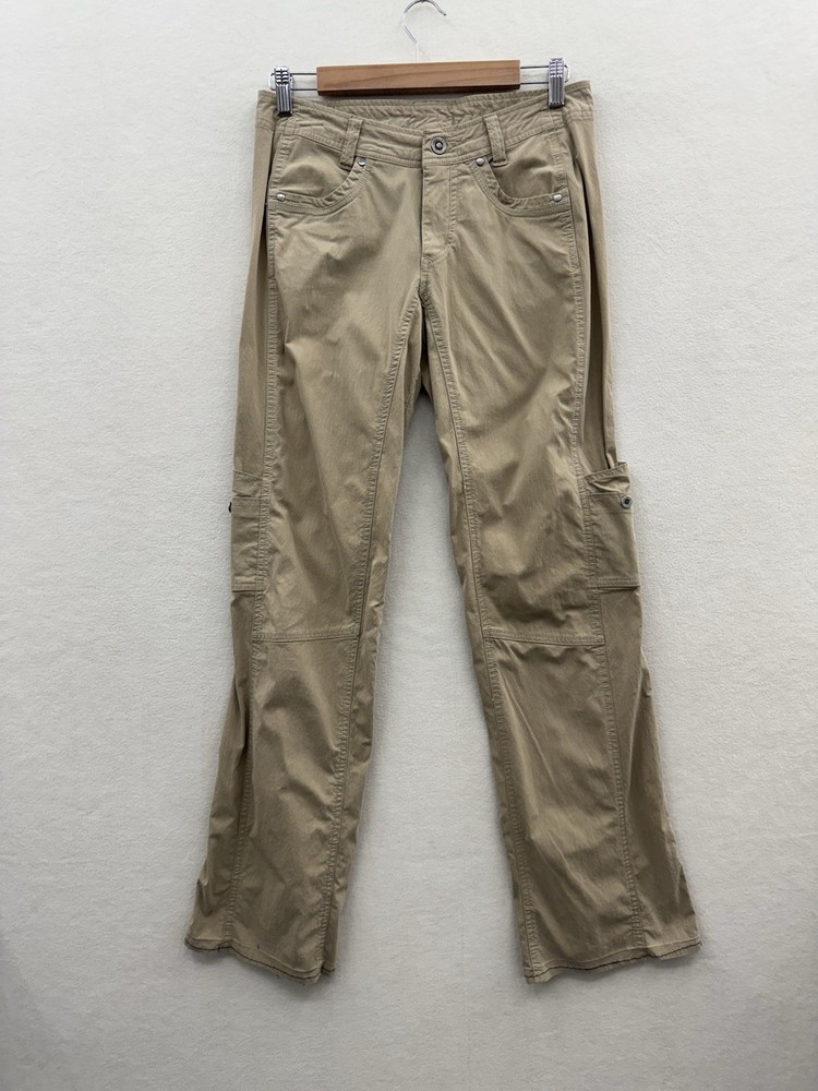 Kuhl Trekr Hiking Pants Women’s 6 Beige Outdoors Nylon Lightweight Active