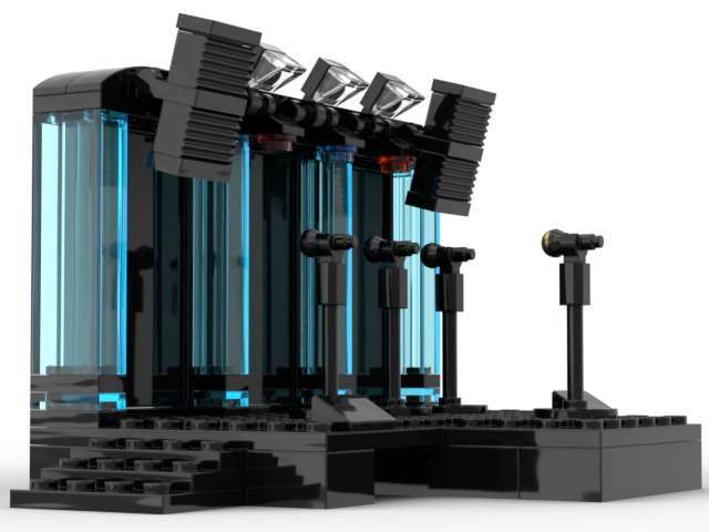 Custom Toy Concert Stage Mic Microphones Speakers Lights Screens Music