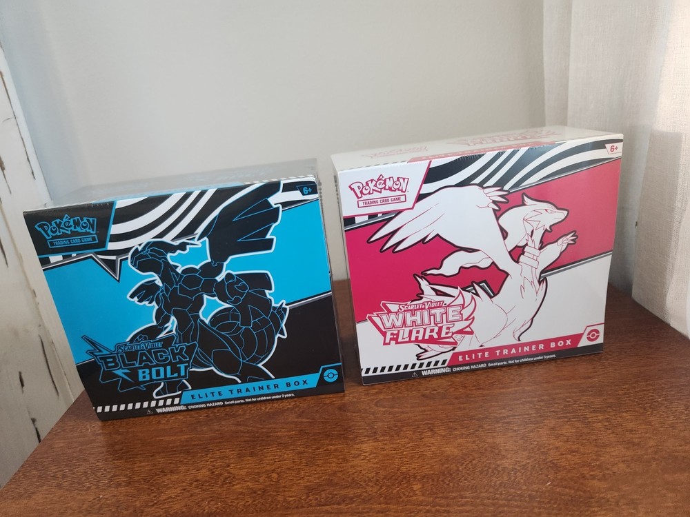 Pokemon TCG Black Bolt & White Flare Elite Trainer Box ETB Set New Sealed