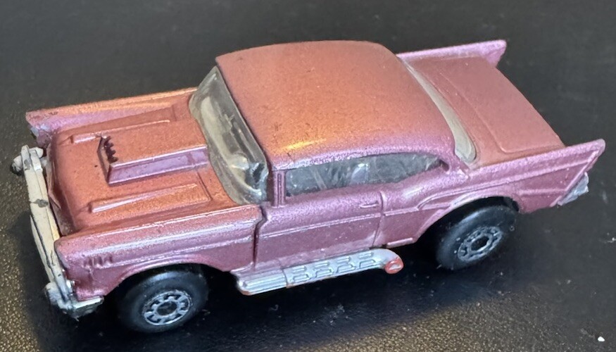 Vintage 1979 Matchbox '57 Chevy Pink Diecast Car Superfast 1:64 Rare Lesney