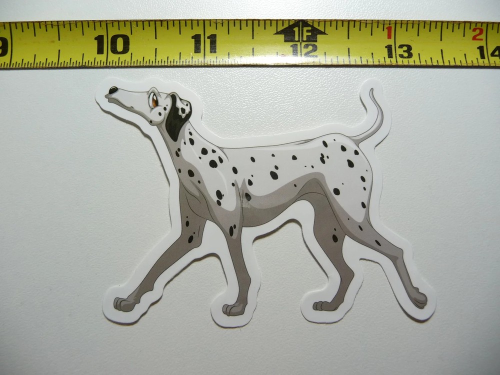 WALKING DALMATIAN SMALL STICKER DECAL DOG BREED PET BEST FRIEND LAPTOP