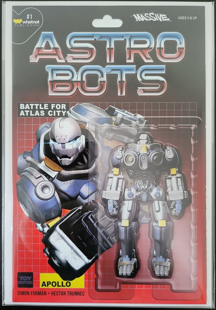 Astrobots #1 F, 1:25 Laren Incentive Action Figure Variant, NM/Better