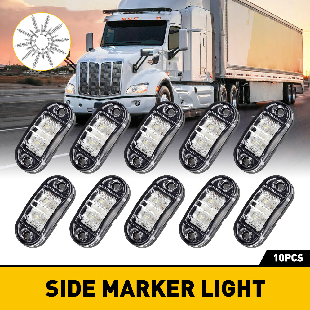 10PCS White LED Car Side 2.5