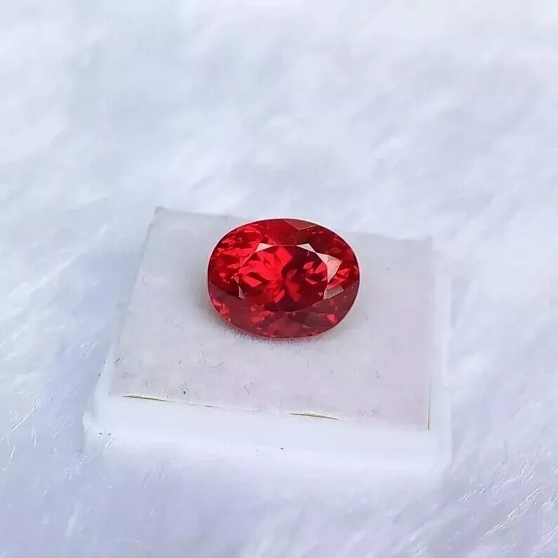 AA+ Quality 10-11 Ct Mozambique Blood Red Ruby Loose Gemstone Oval Cut