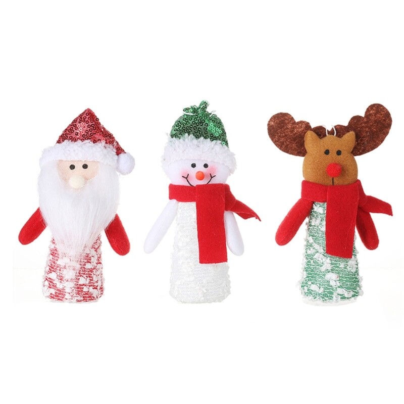 Santa Christmas Tree Home Desk Decorations LightUp Decorative Figure Deer