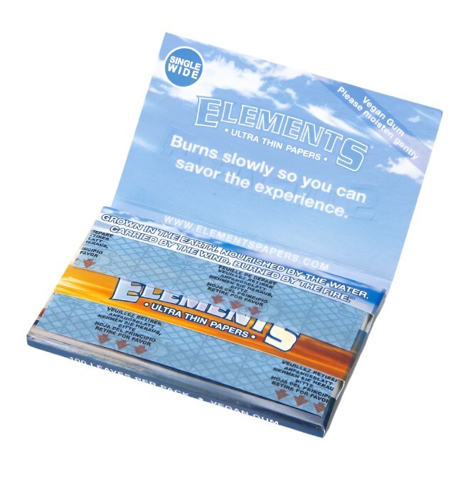 Elements Double Pack Single Wide Rolling Papers - Add Custom Element OrganitipS?-image