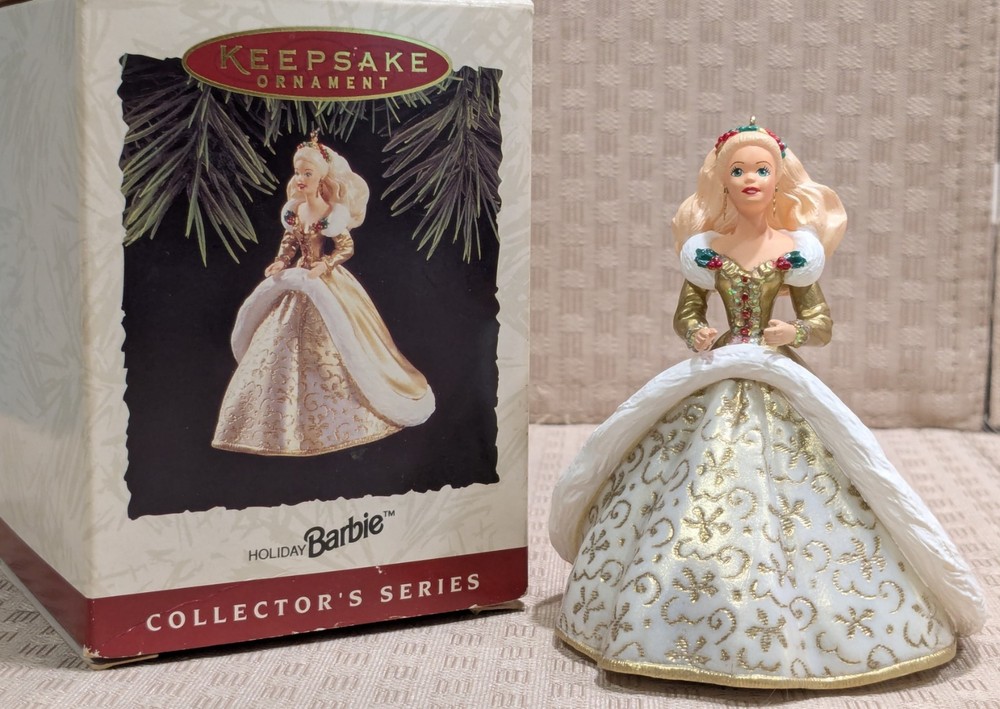 Vintage 1994 Holiday Barbie Hallmark Keepsake Ornament Collector Series