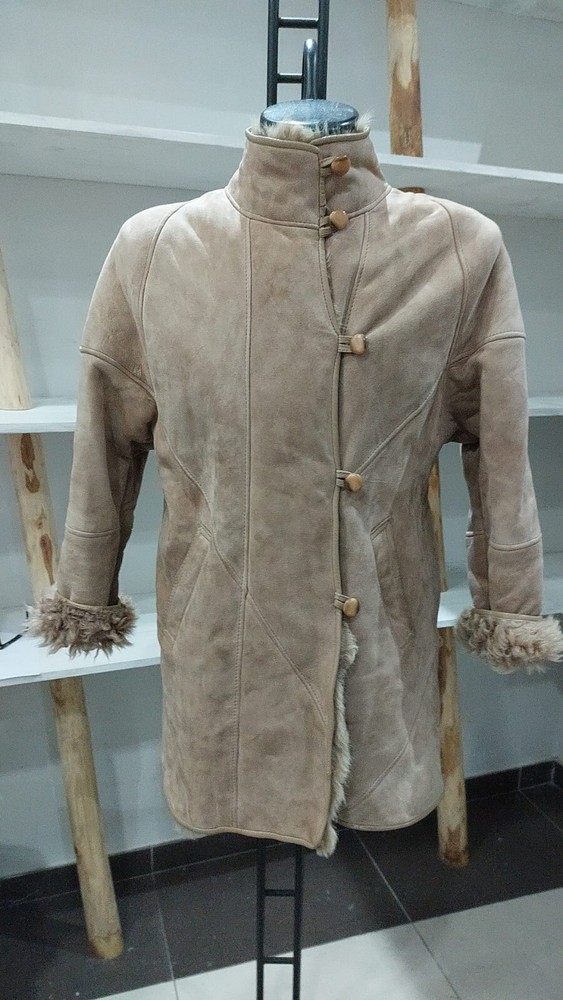 Pre-owned Woman Light Brown Sheepskin Size 46 MGC022PI