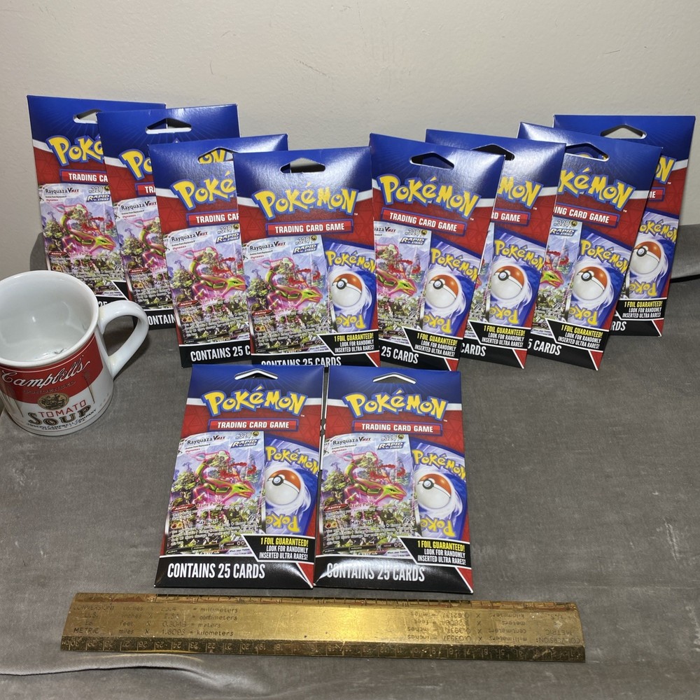 LOT OF 10 Pokemon TCG Mega Evolutions Booster Packs SEALED NEW (25 CARDS /PACK)