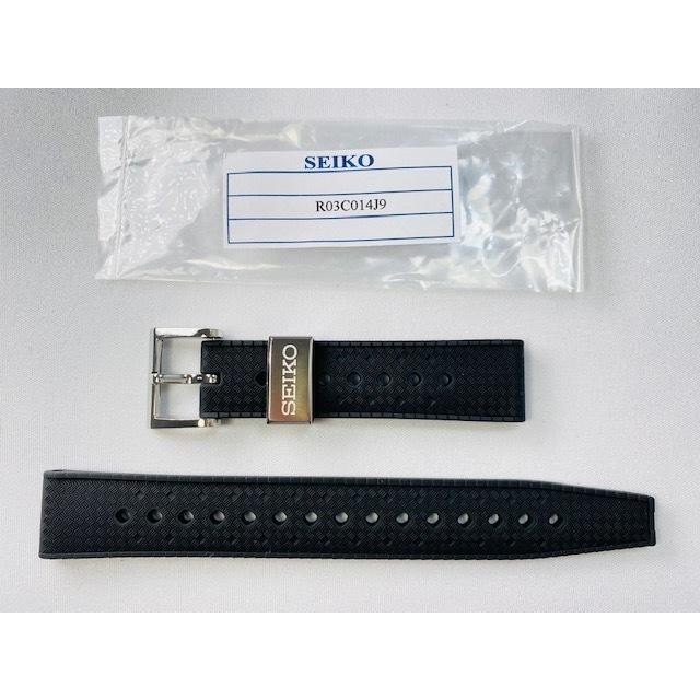 Seiko Prospex Genuine Silicone Band Strap Color Black 19mm R03C014J9 New