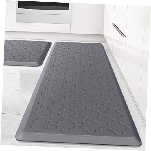 2-Pack Cushioned Anti-Fatigue Kitchen Floor Mat Waterproof Non-Slip