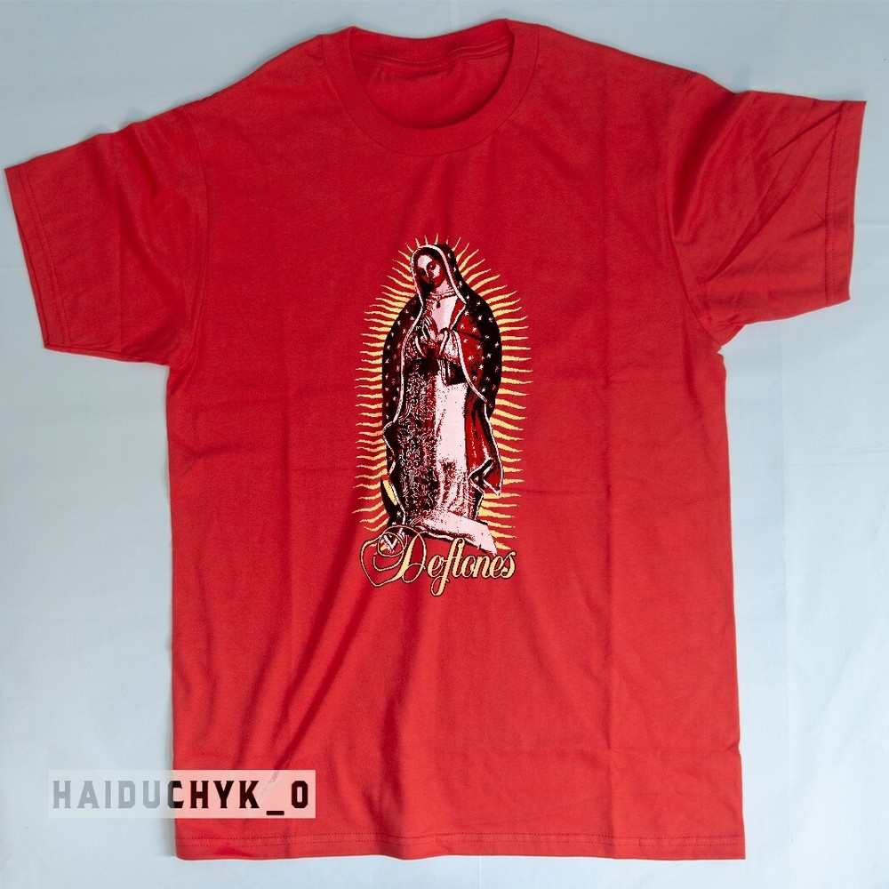 Deftones Virgin Mary Retro Shirt - Unisex Rock T-Shirt (Red, S-5XL)