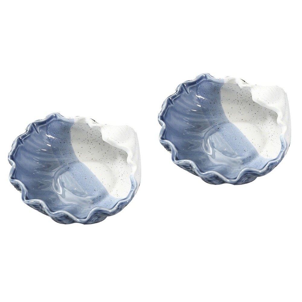 2 Pack Driftwood Ornaments Wicker Storage Basket Jewelry Tray Decorative