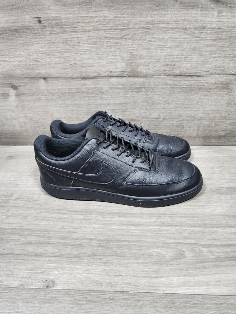 Nike Court Vision Low Triple Black Sneakers in Size 14
