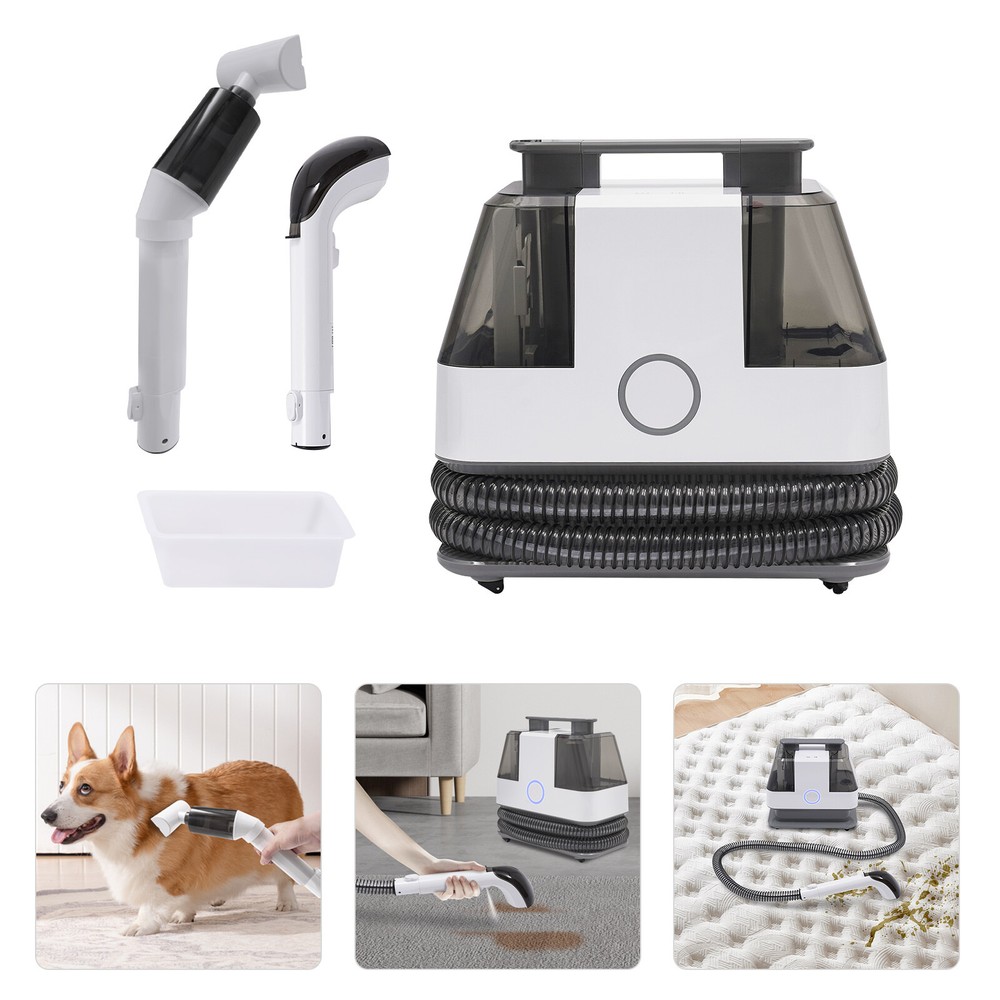 27Oz Fast Heating Upholstery Carpet Cleaner Machine with 800-120ml Spot Cleaner