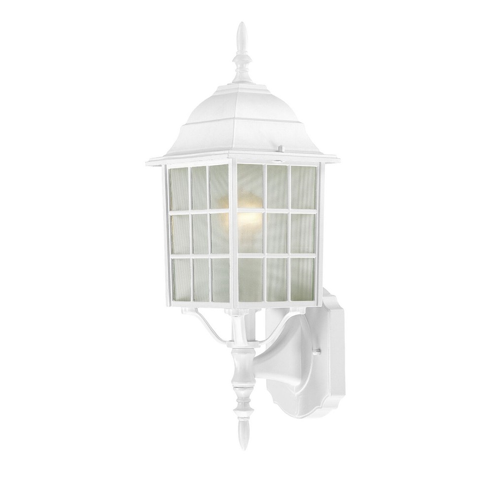 Nuvo Adams White 18-Inch 1-Light Wall Sconce for Modern Interiors