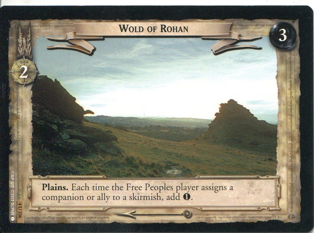 Lord Of The Rings CCG Card TTT 4.U336 Wold Of Rohan