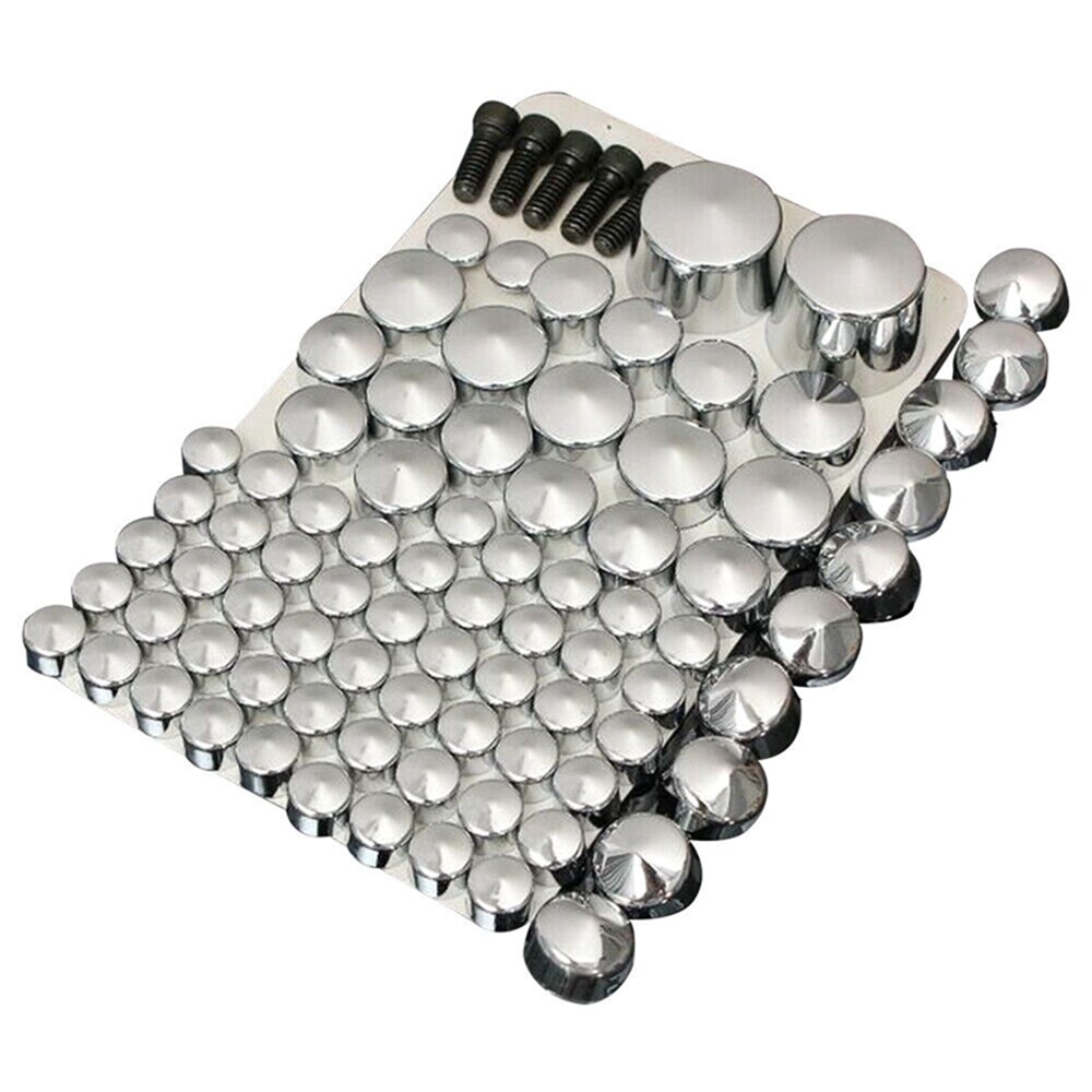 Bolt Toppers Cover New Chrome Caps Fit For Harley Softail Twin Cam 2007-2013