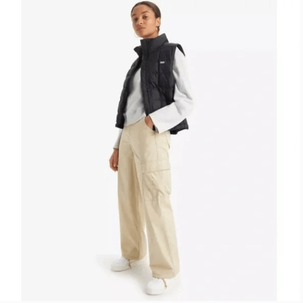 Levi's Womens 94 Baggy Pants Cargo y2k khaki Size 28