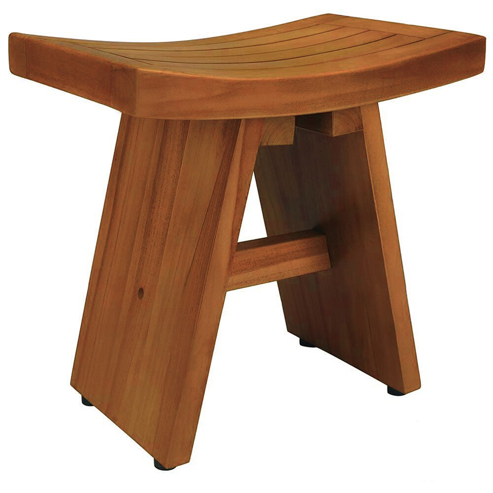 All Teak Shower Bench Waterproof Spa Bath Seat Sauna Stool 330 lbs for Bathroom